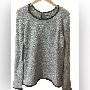 Evolution By Cyrus - Sweater/BlackRibbing around Neck-Sleeves-Bottom - Large